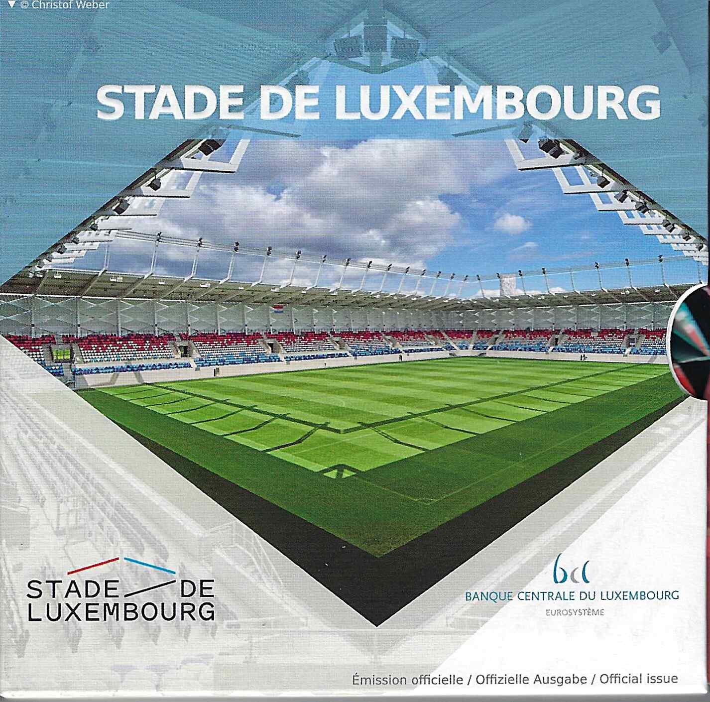 Luxemburg Euro Bimetall Silber Nordisches Gold M Nze Stade De