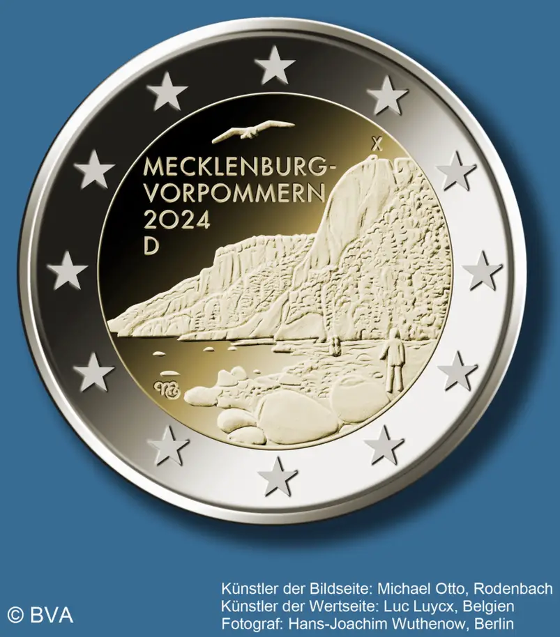 Deutschland 2 Euro Münze 2024 Bundesländer II Mecklenburg