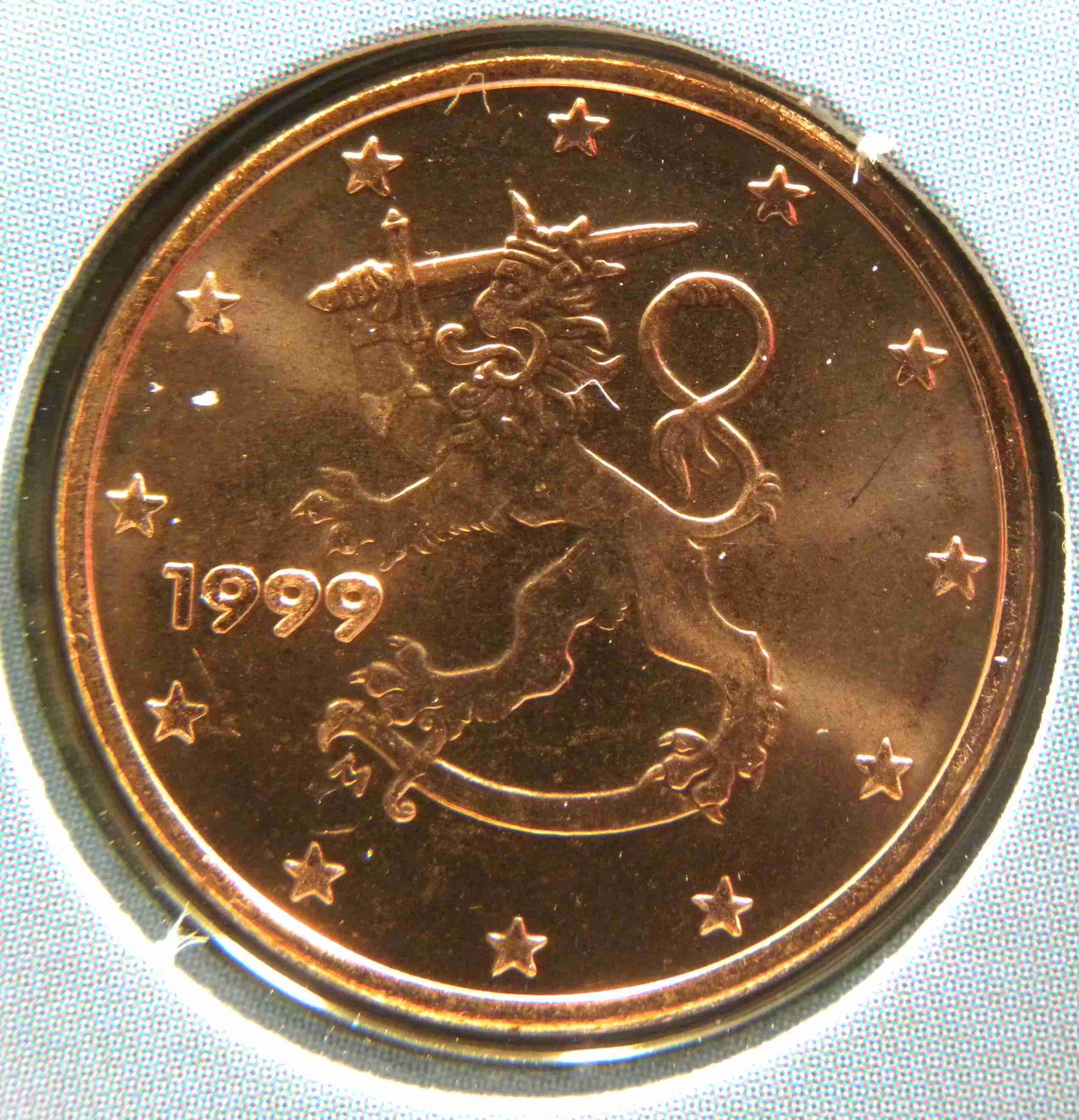 Монета евро 1999. Финляндия, 1 евро (1999-2006 г.). 1 Euro Cent 1999. 1 Евро 1999. Финляндия 1999.