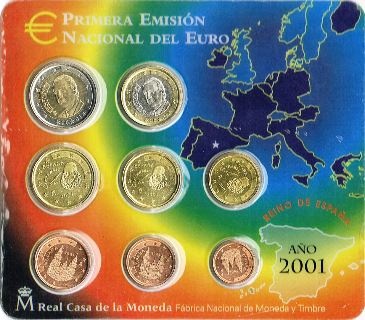 Spanien Euro Kursmünzensätze 2001 Wert Infos Und Bilder Bei Euro