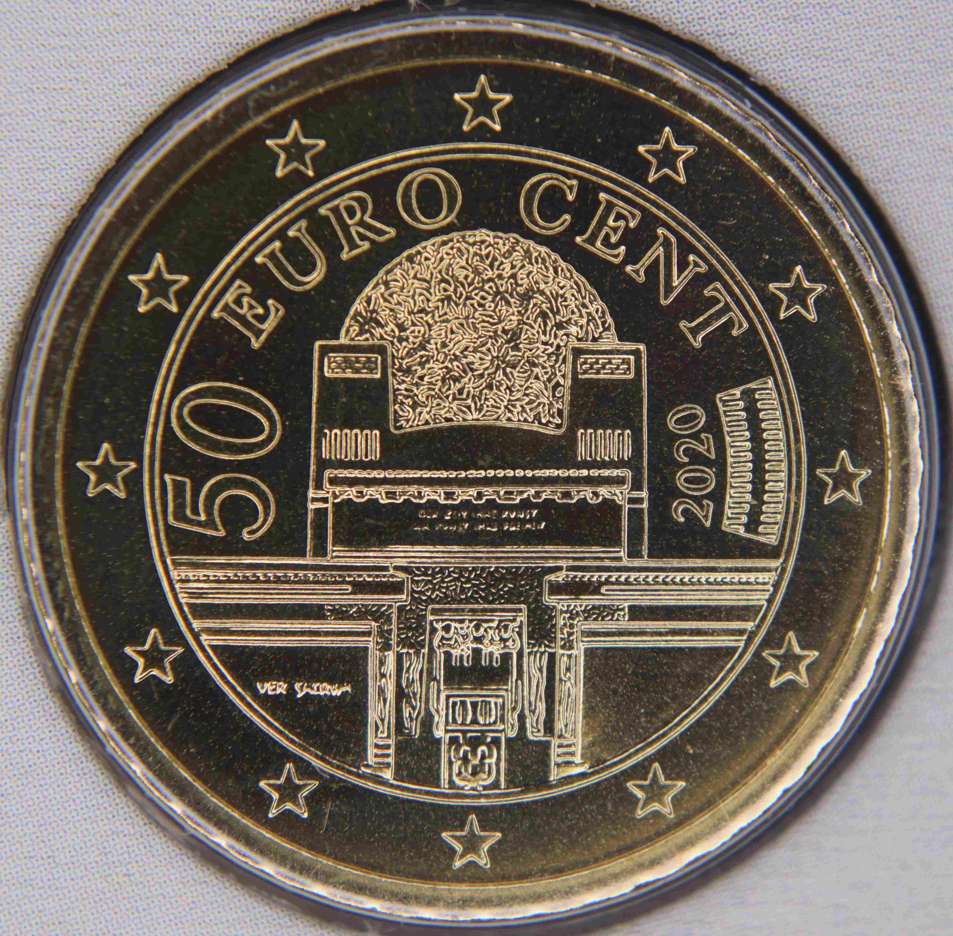 50 Центов Австрия. 50 Cent 2018 Austria. Eurocoin Solana.