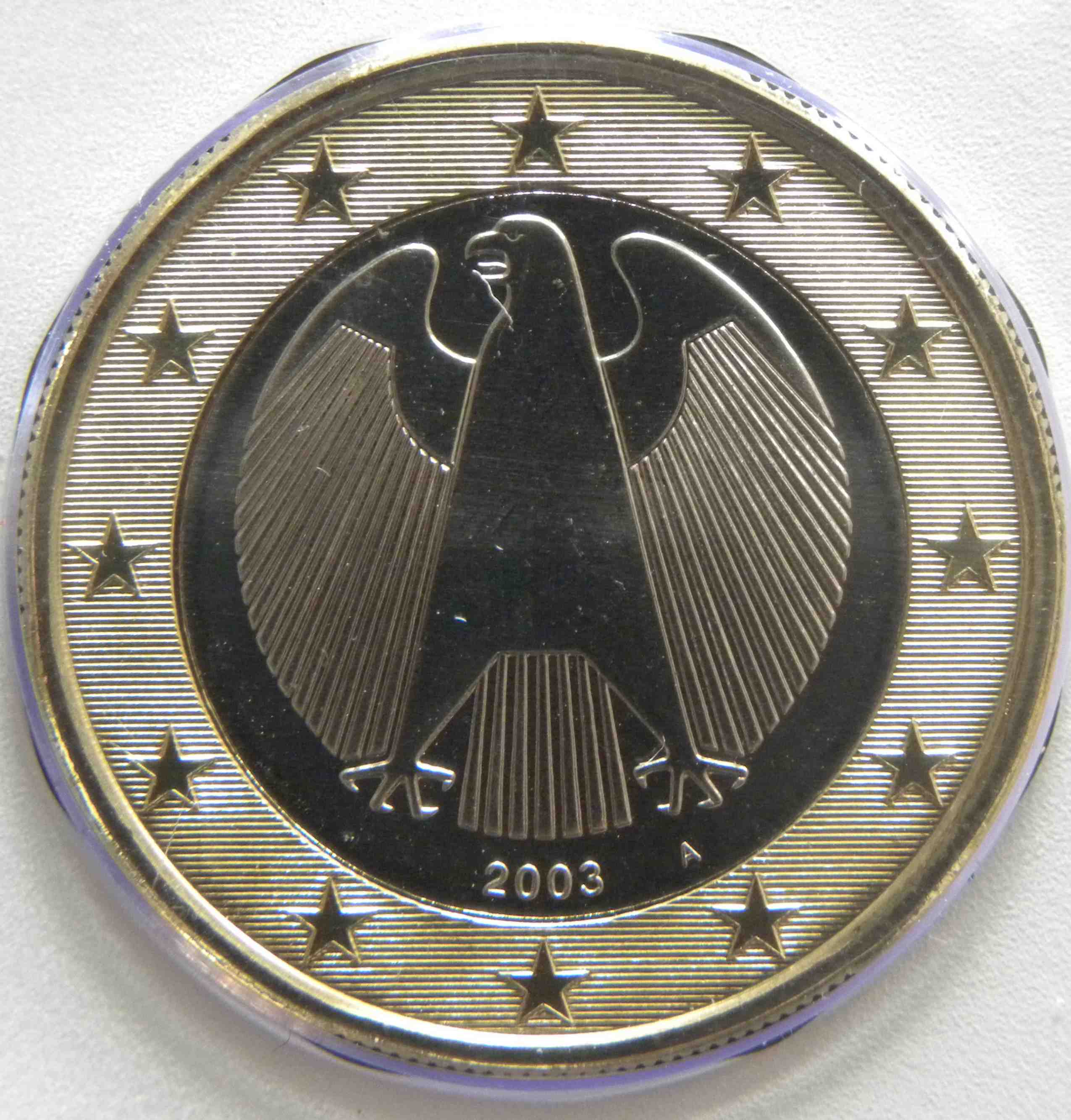 LeMO-Objekt: Deutsche 1-Euro-Münze