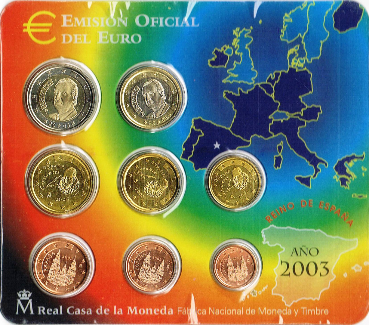 Spanien Euro Kursmünzensätze 2003 Wert Infos Und Bilder Bei Euro