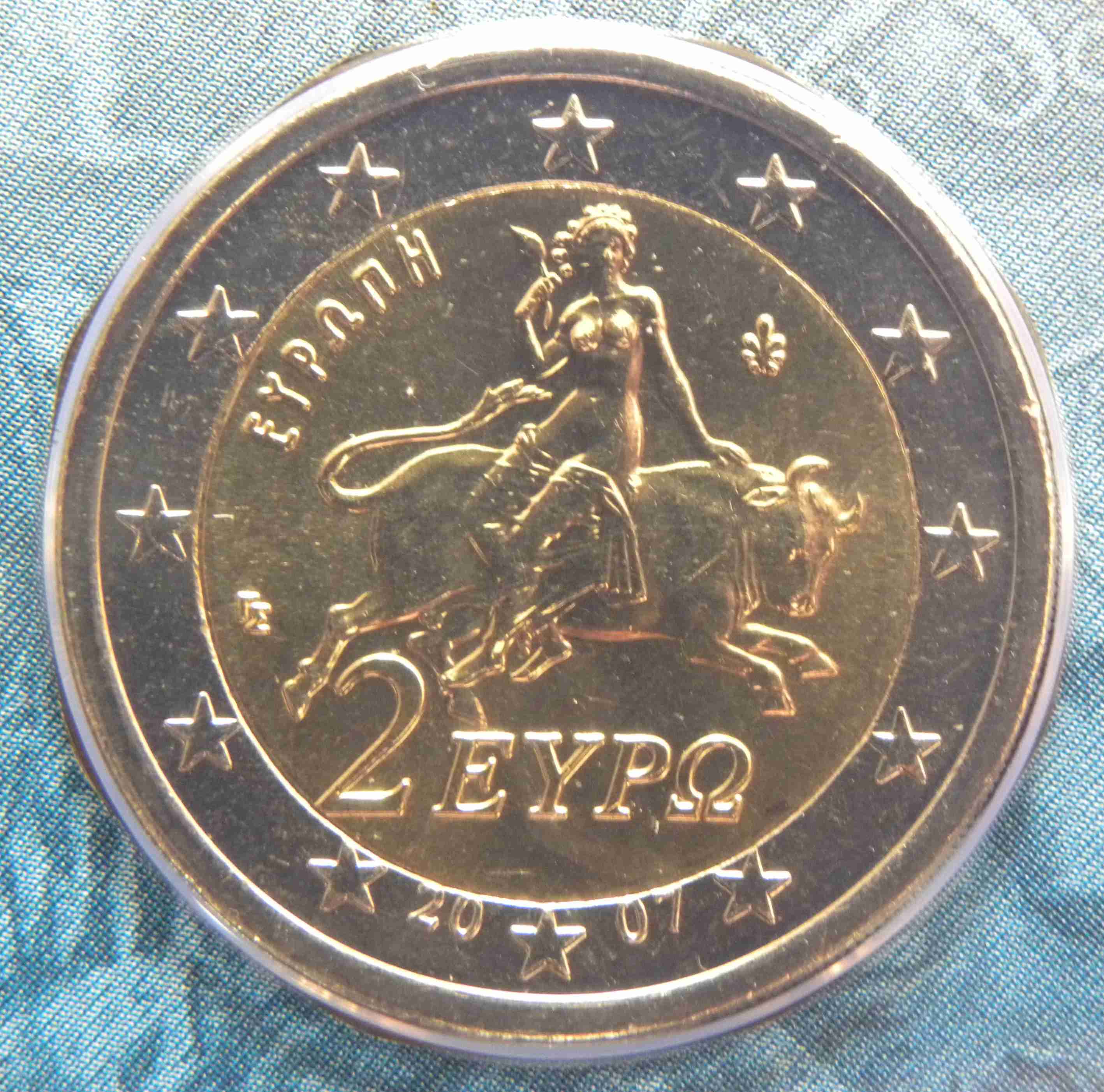 Se euro. Испания 2 евро, 2007.